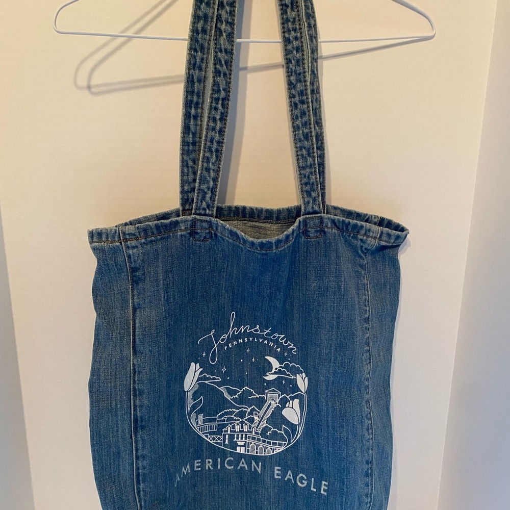 AMERICAN EAGLE DENIM TOTE-JOHNSTOWN PENNSYLVANIA